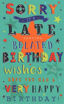 Picture of BELATED BIRTHDAY CARD